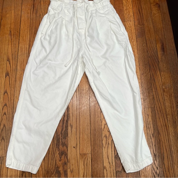 Free people Margate paper bag white pants M - Picture 3 of 12